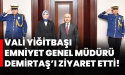 Vali Yiğitbaşı Emniyet Genel Müdürü Demirtaş’ı ziyaret etti!