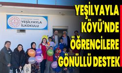 Yeşilyayla Köyü'nde Öğrencilere Gönüllü Destek