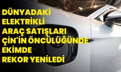 Dünyadaki elektrikli araç satışları Çin'in öncülüğünde ekimde rekor yeniledi