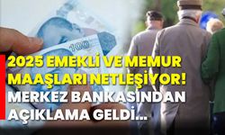 2025 Emekli ve Memur maaşları netleşiyor! Merkez bankasından açıklama geldi…