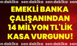 Emekli banka çalışanından 14 milyon TL'lik kasa vurgunu!