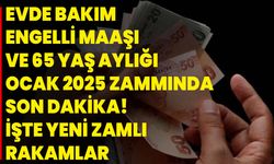 Evde Bakım, Engelli Maaşı Ve 65 Yaş Aylığı Ocak 2025 Zammında Son Dakika! İşte Yeni Zamlı Rakamlar