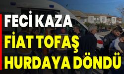 Feci Kaza Fiat Tofaş Hurdaya Döndü