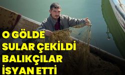 O Gölde Sular Çekildi Balıkçılar İsyan Etti