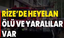 Rize'de Heyelan Ölü Ve Yaralılar Var