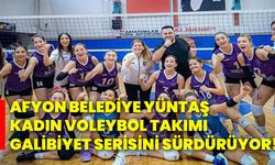 Afyon Belediye Yüntaş Kadın Voleybol Takımı Galibiyet Serisini Sürdürüyor!