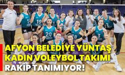 Afyon Belediye Yüntaş Kadın Voleybol Takımı, rakip tanımıyor!