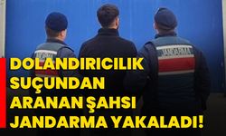 Dolandırıcılık suçundan aranan şahsı jandarma yakaladı!