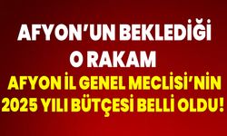 Afyon İl Genel Meclisi’nin 2025 Yılı Bütçesi Belli Oldu!