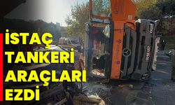 Bayrampaşa’da  İstaç Tankeri Araçları Ezdi