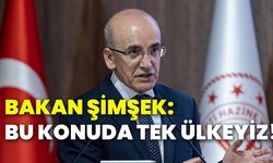 Bakan Şimşek: Bu konuda tek ülkeyiz!