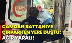 Camdan battaniye çırparken yere düştü: Ağır yaralı!