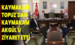 Kaymakam Fatih Topuz'dan Kaymakam Yasin Akgül'e Nezaket Ziyareti