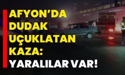 Afyon’da dudak uçuklatan kaza: Yaralılar var!