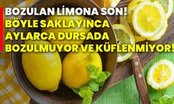 Bozulan limona son! Böyle saklayınca aylarca dursada bozulmuyor ve küflenmiyor!