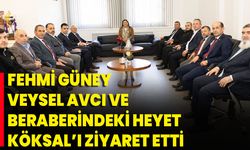 Fehmi Güney Veysel Avcı Ve Beraberindeki Heyet Köksal’ı Ziyaret Etti