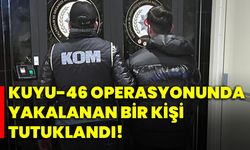 Kuyu-46 operasyonunda yakalanan bir kişi tutuklandı!