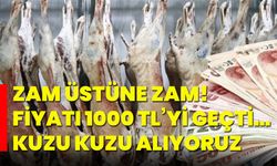 Zam üstüne zam! Fiyatı 1000 tl’yi geçti… kuzu kuzu alıyoruz