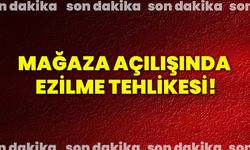 Mağaza açılışında ezilme tehlikesi!