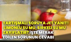 Tartışmalı soruya JET yanıt! Limonlu su mu, sirkeli su mu zayıflatır? İşte merak edilen sorunun cevabı