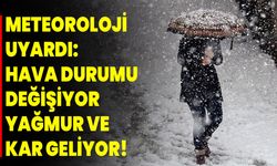 Meteoroloji Uyardı: Hava Durumu Değişiyor, Yağmur ve Kar Geliyor!