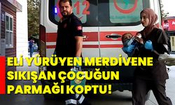 Eli yürüyen merdivene sıkışan çocuğun parmağı koptu!