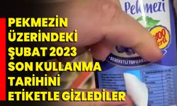 Pekmezin Üzerindeki Şubat 2023 Son Kullanma Tarihini Etiketle Gizlediler