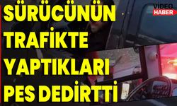 Sürücünün Trafikte Yaptıkları Pes Dedirtti