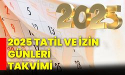 2025 Tatil ve izin günleri takvimi