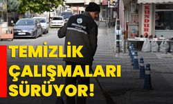 Temizlik çalışmaları sürüyor!