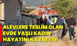 Alevlere teslim olan evde yaşlı kadın hayatını kaybetti!