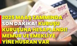 2025 Maaş zammında SON DAKİKA! Kuruşu kuruşuna hesaplandı! Memur ve emekliye yine hüsran var