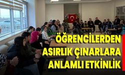 Öğrencilerden Asırlık Çınarlara Anlamlı Etkinlik