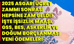 2025 Asgari Ücret Zammı Sonrası Hepsine Zam Geldi! İşte İşsizlik Maaşı, GSS, BES, Askerlik Ve Doğum Borçlanması...