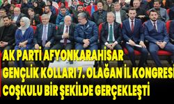 AK Parti Afyonkarahisar Gençlik Kolları 7. Olağan İl Kongresi Coşkulu Bir Şekilde Gerçekleşti