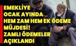 Emekliye Ocak ayında hem zam hem ek ödeme müjdesi! Zamlı ödemeler açıklandı