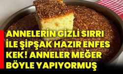 Annelerin gizli sırrı ile şipşak hazır enfes kek! Anneler meğer böyle yapıyormuş