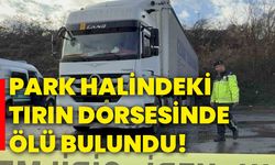 Park halindeki tırın dorsesinde ölü bulundu!