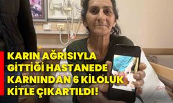 Karın ağrısıyla gittiği hastanede karnından 6 kiloluk kitle çıkartıldı!