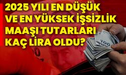 2025 yılı en düşük ve en yüksek işsizlik maaşı tutarları kaç lira oldu?