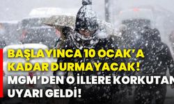 Başlayınca 10 Ocak’a kadar durmayacak! MGM’den o illere korkutan uyarı geldi!