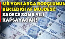 Milyonlarca borçlunun beklediği af müjdesi! Sadece son 5 yılı kapsayacak!