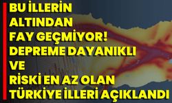 Bu İllerin Altından Fay Geçmiyor! Depreme Dayanıklı Ve Riski En Az Olan Türkiye İlleri Açıklandı