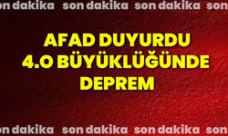 AFAD Duyurdu 4.0 büyüklüğünde deprem