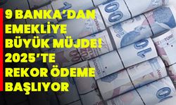 9 Banka’dan emekliye büyük müjde! 2025’te rekor ödeme başlıyor