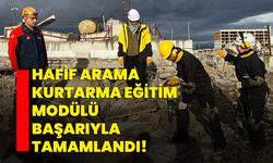 Hafif arama kurtarma eğitim modülü başarıyla tamamlandı!