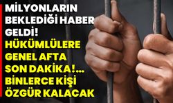 Milyonların Beklediği Haber Geldi! Hükümlülere Genel Afta Son Dakika!… Binlerce Kişi Özgür Kalacak