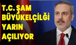 T.C. Şam Büyükelçilği yarın açılıyor!