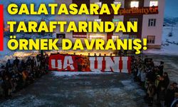 Galatasaray taraftarından örnek davranış!