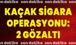 KAÇAK SİGARA OPERASYONU: 2 GÖZALTI